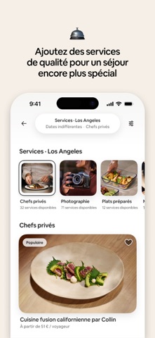 Capture App Store 4 de Airbnb : Services Los Angeles : troisième catalogue