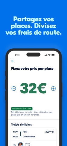 Capture App Store 3 de BlaBlaCar : Second flux : la récompense, ou un autre métier