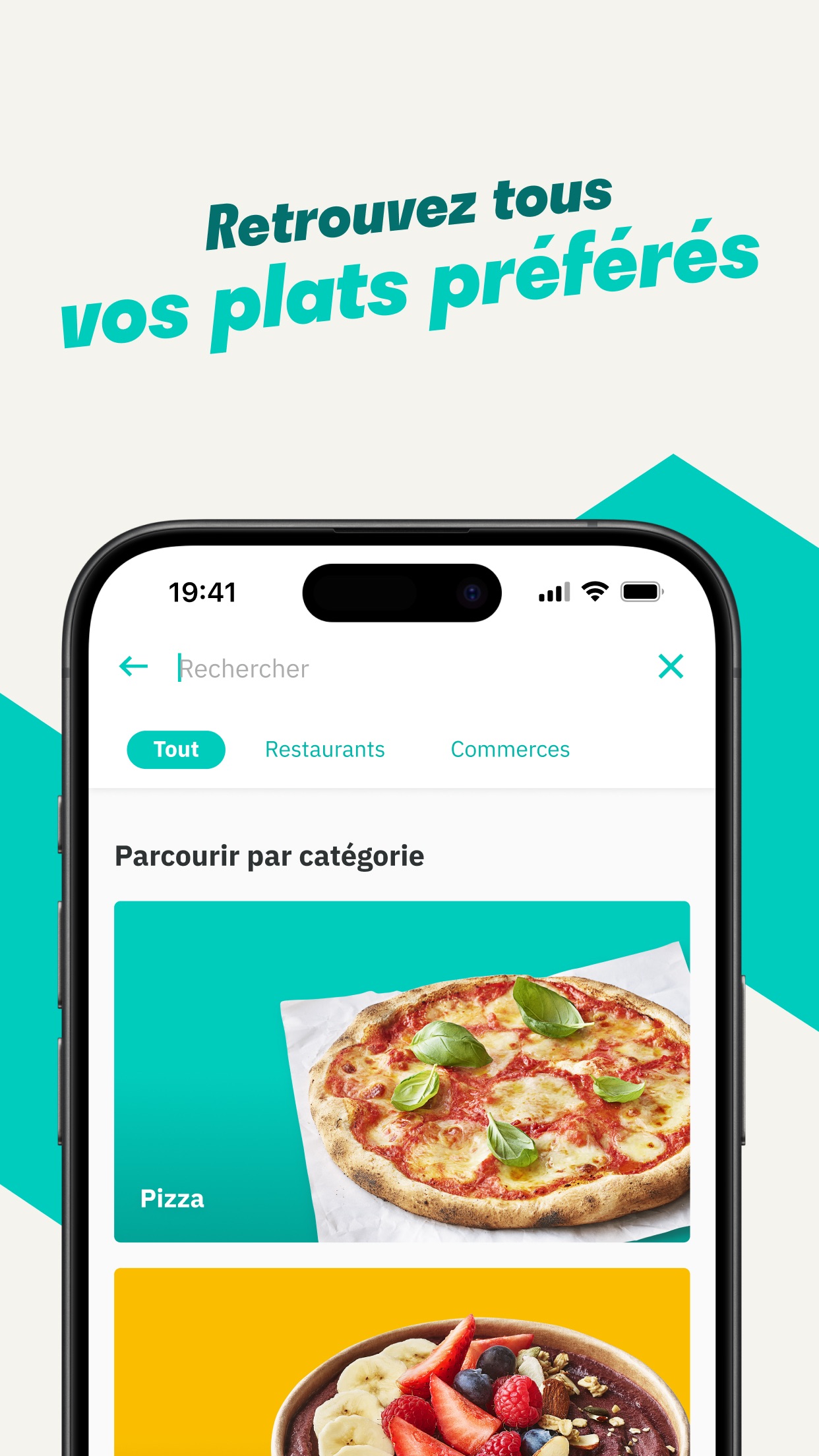 Capture App Store 2 : Recherche : trois onglets, taxonomie, catégories