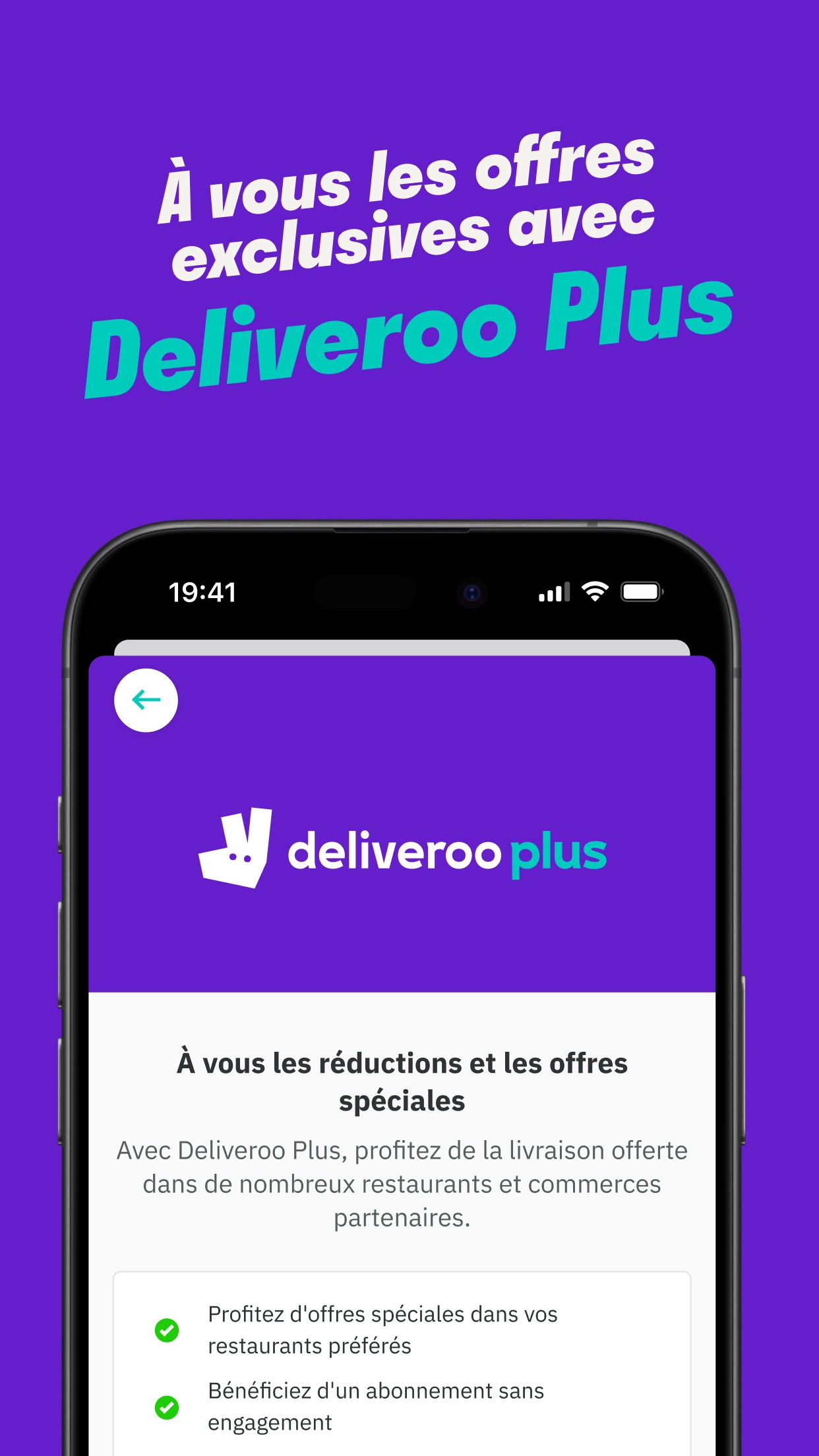 Capture App Store 6 : Deliveroo Plus : abonnement, livraison offerte