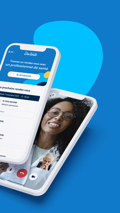 Capture App Store 2 de Doctolib : Écran de travail : le geste quotidien