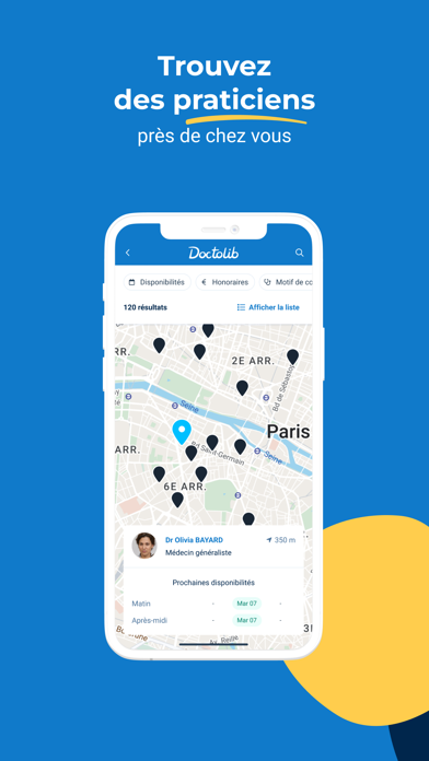 Capture App Store 3 de Doctolib : Second flux : la récompense, ou un autre métier