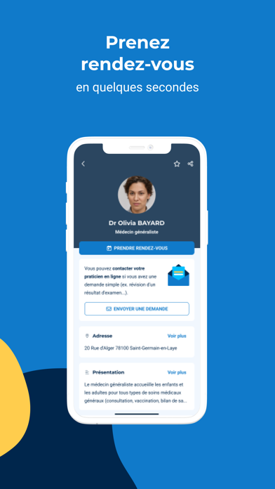 Capture App Store 4 de Doctolib : Preuve, favori, abonnement, confiance
