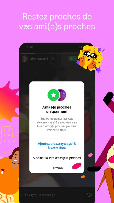 Capture App Store 4 de Instagram : Preuve, favori, abonnement, confiance