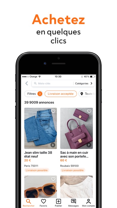 Capture App Store 4 de Leboncoin : Preuve, favori, abonnement, confiance
