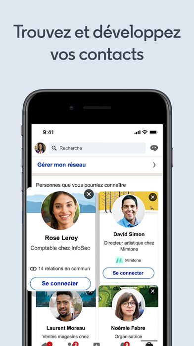 Capture App Store 2 de LinkedIn : Écran de travail : le geste quotidien