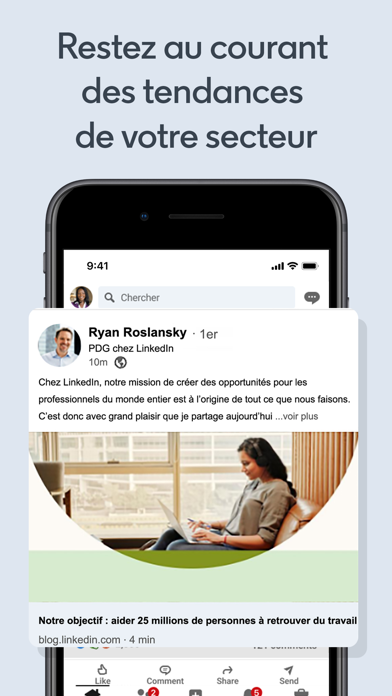 Capture App Store 3 de LinkedIn : Second flux : la récompense, ou un autre métier