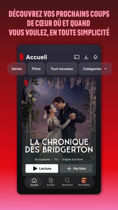Écran d’accueil de Netflix