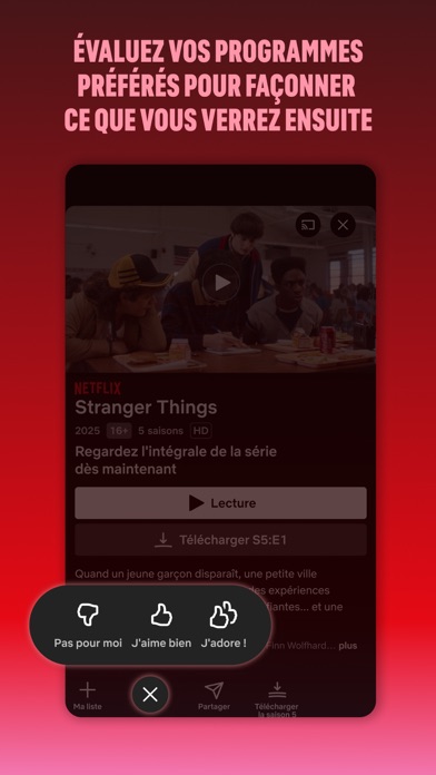 Capture App Store 4 de Netflix : Preuve, favori, abonnement, confiance