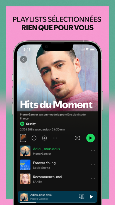 Capture App Store 3 de Spotify : Second flux : la récompense, ou un autre métier