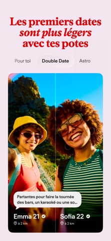 Capture App Store 3 de Tinder : Double Date : un autre tirage, pas le socle