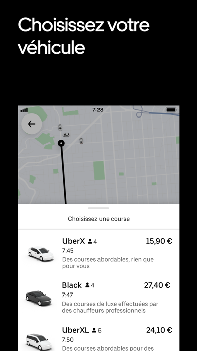 Capture App Store 3 de Uber : Second flux : la récompense, ou un autre métier