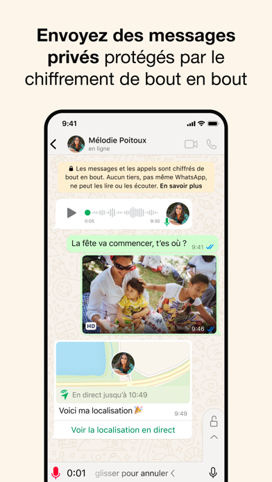 Capture App Store 2 de WhatsApp : Écran de travail : le geste quotidien