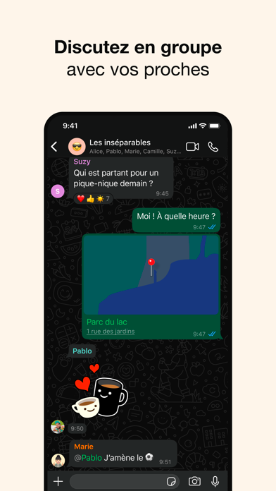 Capture App Store 4 de WhatsApp : Preuve, favori, abonnement, confiance