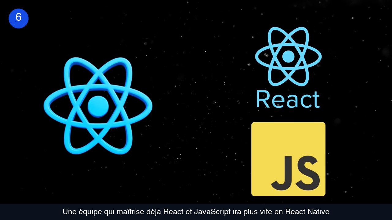 Logos React et JavaScript, compétences favorisant React Native