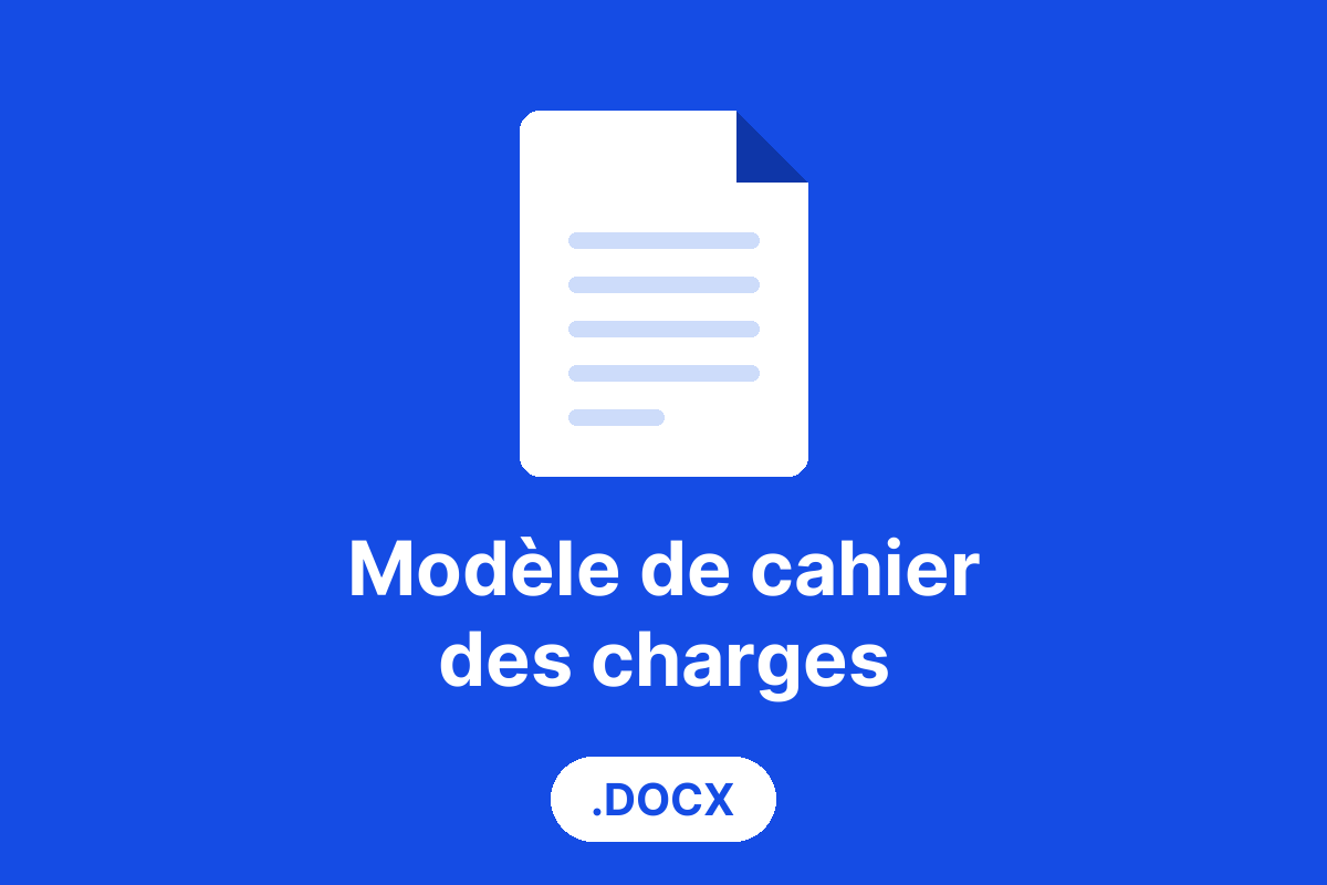 Modèle de cahier des charges d'application mobile au format Word (.docx) à télécharger
