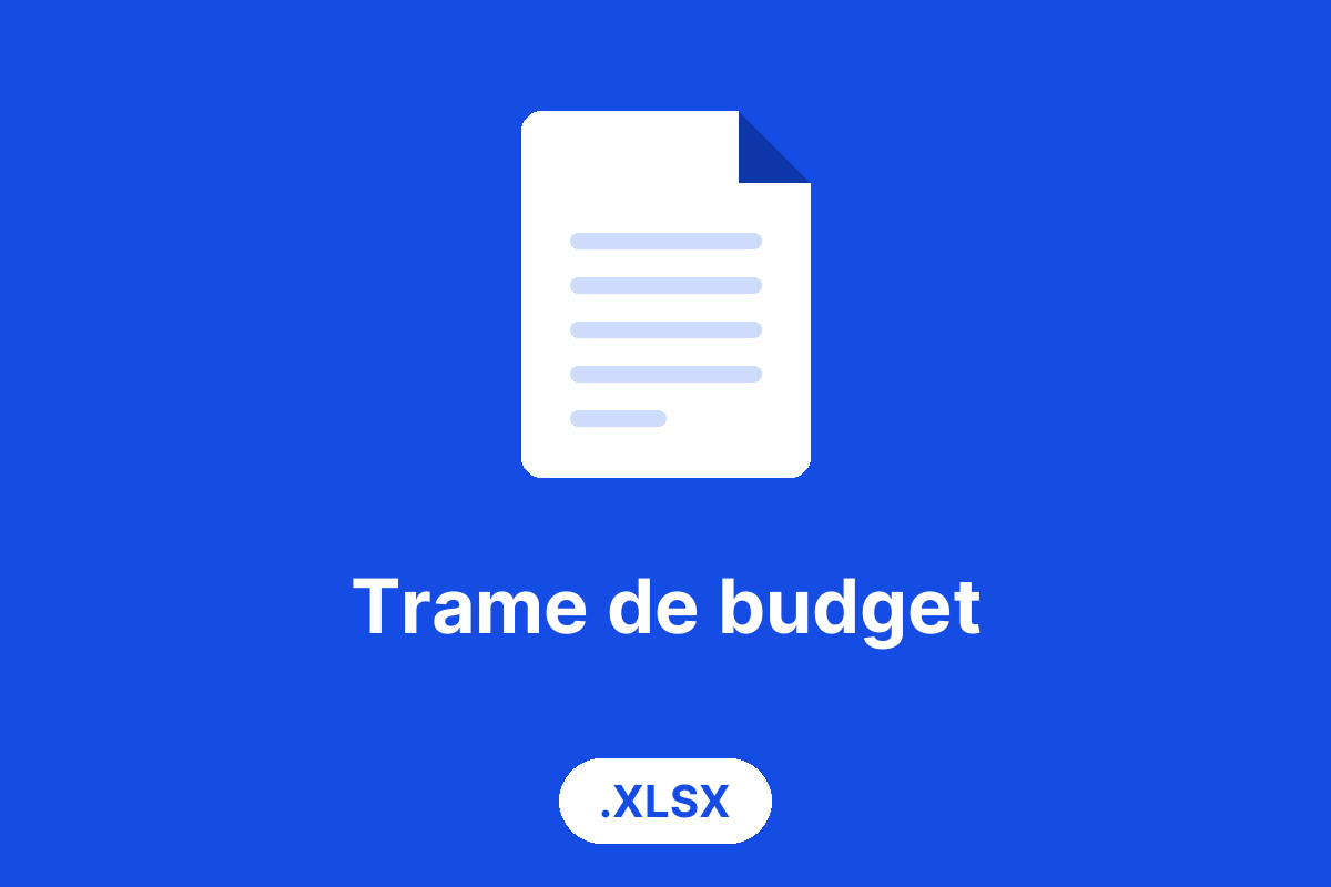 Trame de budget d'application mobile au format Excel (.xlsx) à télécharger